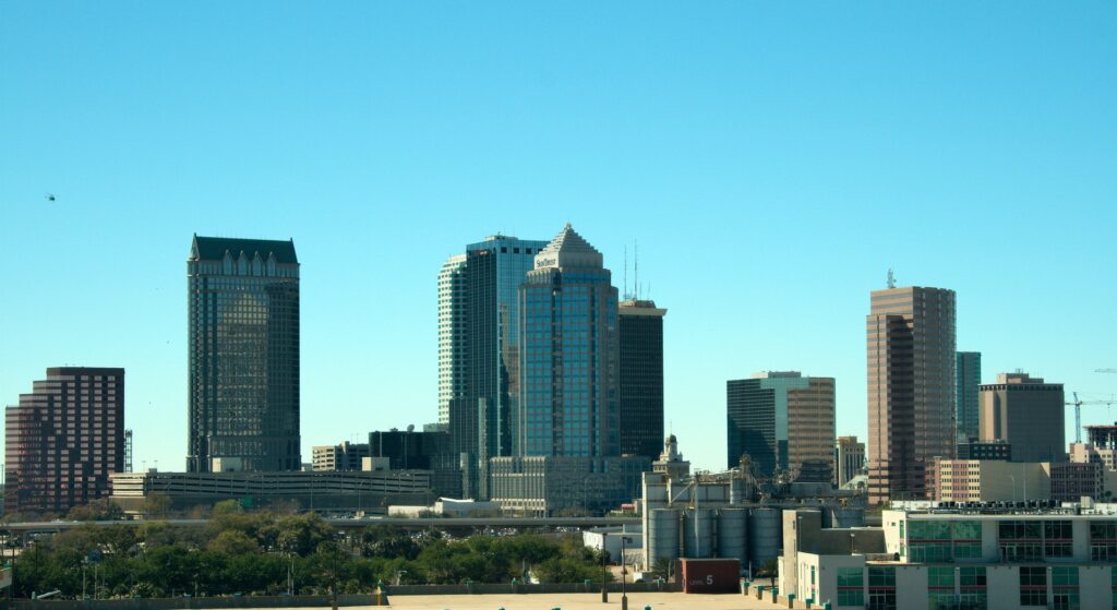 Tampa city skyline, representing the local businesses that can benefit from strong SEO strategies.