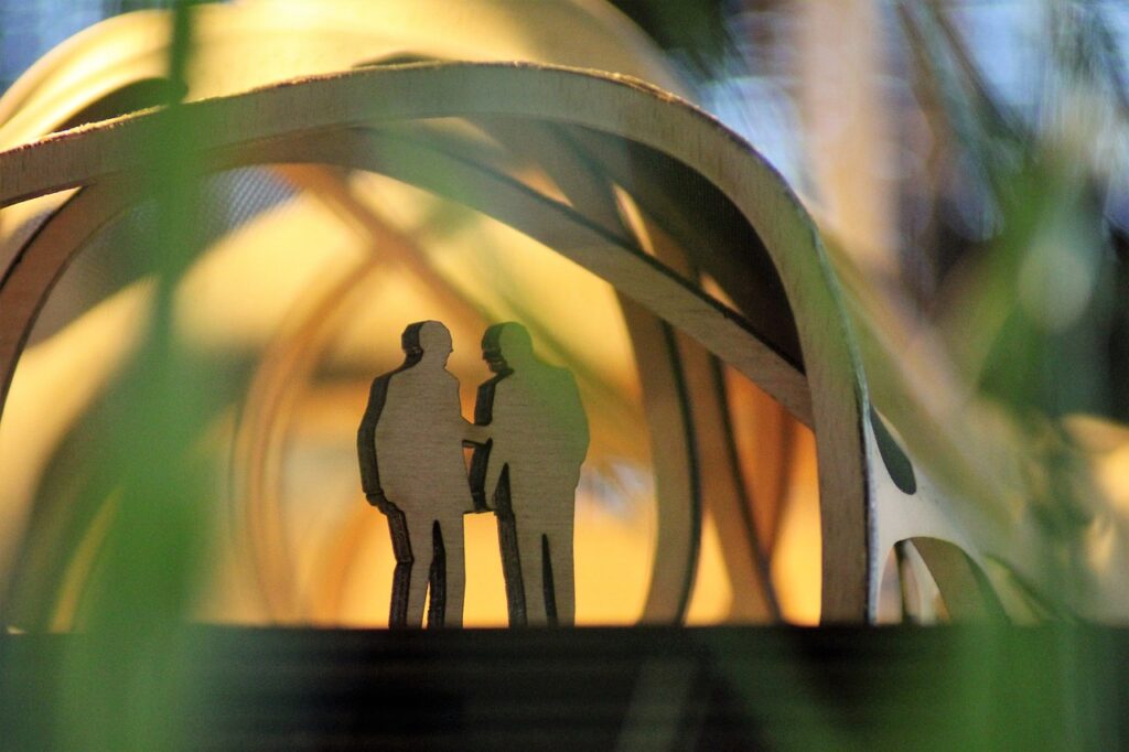 A logo imprinting itself on a customer's mind.